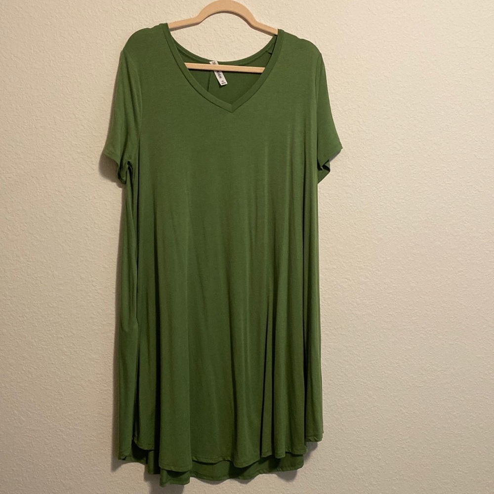 Chic Soul Knee length green Dress